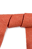Unisex Versatile Solid Color Resin Buckle Elastic Woven Wide Belt